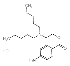 Ethanol,2-(dipentylamino)-, 1-(4-aminobenzoate), hydrochloride (1:1) picture