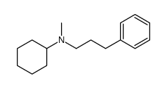 N-methyl-N-(3-phenylpropyl)cyclohexanamine结构式