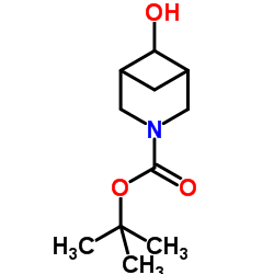 tert-butyl 6-hydroxy-3-azabicyclo[3.1.1]heptane-3-carboxylate结构式