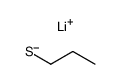 lithium n-propylmercaptide Structure