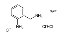 2-(aminomethyl)aniline,hydron,platinum(2+),trichloride Structure