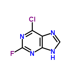 6-氯-2-氟嘌呤结构式