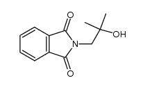 N-(β-hydroxy-isobutyl)-phthalimide Structure