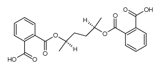 (2R,5R)-Hexandiyl-(2,5)-bis-(hydrogenphthalat) Structure