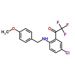 4-Chloro-N-(4-methoxybenzyl)-2-(trifluoroacetyl)aniline picture