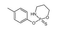 2-(4-methylphenoxy)-2-sulfanylidene-1,3,2λ5-oxazaphosphinane结构式
