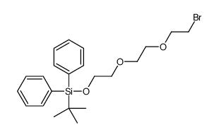 2-[2-(2-bromoethoxy)ethoxy]ethoxy-tert-butyl-diphenylsilane结构式