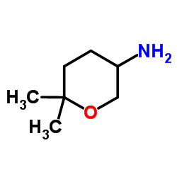 6,6-Dimethyltetrahydro-2H-pyran-3-amine结构式