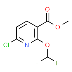 Methyl 6-chloro-2-(difluoromethoxy)nicotinate structure