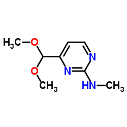 4-(Dimethoxymethyl)-N-methylpyrimidin-2-amine Structure