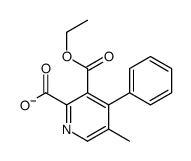 3-ethoxycarbonyl-5-methyl-4-phenylpyridine-2-carboxylate Structure