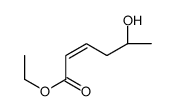 ethyl (5S)-5-hydroxyhex-2-enoate结构式