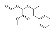 methyl 2-acetyloxy-2-(1-phenylpropan-2-yloxy)acetate结构式
