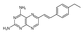 β-(2,4-diamino-6-pteridinyl)-p-ethylstyrene Structure