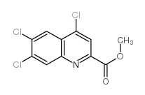 4,5,7-三氯-2-喹啉羧酸甲酯结构式