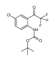 tert-butyl (4-chloro-2-(2,2,2-trifluoroacetyl)phenyl)carbamate Structure