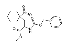 methyl 2-(((benzyloxy)carbonyl)amino)-3-(1-nitrocyclohexyl)propanoate Structure
