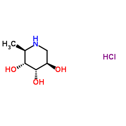 1,5-Dideoxy-1,5-imino-L-fucitol hydrochloride structure