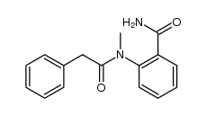 N-methyl-N-phenylacetyl-anthranilic acid amide结构式