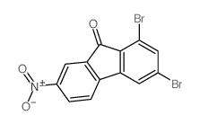 9H-Fluoren-9-one,1,3-dibromo-7-nitro- Structure
