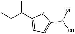 5-(sec-Butyl)thiophene-2-boronic acid结构式