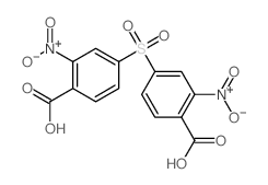 Benzoic acid,4,4'-sulfonylbis[2-nitro-结构式