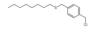 1-(chloromethyl)-4-[(n-octylsulfanyl)methyl]benzene Structure
