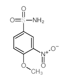 Benzenesulfonamide,4-methoxy-3-nitro- structure