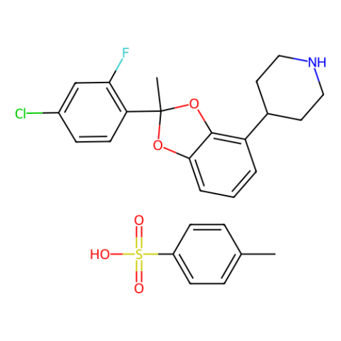 4-[(2S)-2-(4-chloro-2-fluoro-phenyl)-2-methyl-1,3-benzodioxol-4-yl]piperidine;4-methylbenzenesulfonic acid picture