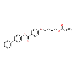 4-[4-[(1-Oxo-2-propenyl)oxy]butoxy]benzoic acid [1,1'-biphenyl]-4-yl ester Structure