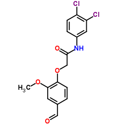 N-(3,4-Dichlorophenyl)-2-(4-formyl-2-methoxyphenoxy)acetamide结构式