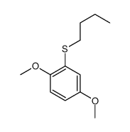 2-butylsulfanyl-1,4-dimethoxybenzene结构式