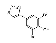 2,6-dibromo-4-(thiadiazol-4-yl)phenol结构式