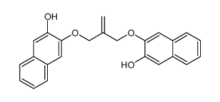 3-[2-[(3-hydroxynaphthalen-2-yl)oxymethyl]prop-2-enoxy]naphthalen-2-ol结构式