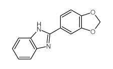 2-benzo[1,3]dioxol-5-yl-1H-benzoimidazole结构式