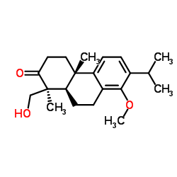 3,4,4a,9,10,10a-heexahydro-8-hydroxy-1-(hydroxymethyl)-1,4a-dimethyl-7-(1-methylethyl)-phenanthrene-2(1H)-one structure