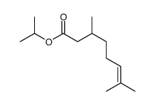 isopropyl 3,7-dimethyloct-6-enoate结构式