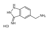 3-AMINO-5-AMINOMETHYL-1H-INDAZOLE HYDROCHLORIDE structure