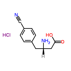 (s)-3-amino-4-(4-cyanophenyl)butanoic acid hydrochloride structure