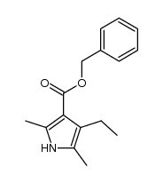 4-ethyl-2,5-dimethyl-pyrrole-3-carboxylic acid benzyl ester Structure