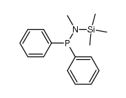 Diphenylphosphinomethyl-(trimethylsilyl)-amin结构式