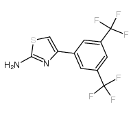 4-(3,5-BIS(TRIFLUOROMETHYL)PHENYL)THIAZOL-2-AMINE Structure