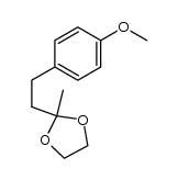 4-(p-Methoxyphenyl)-2-butanone ethylene acetal Structure