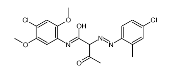 N-(4-chloro-2,5-dimethoxyphenyl)-2-[(4-chloro-o-tolyl)azo]-3-oxobutyramide picture