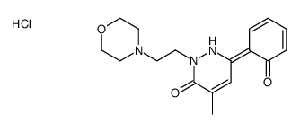 (6E)-4-methyl-2-(2-morpholin-4-ylethyl)-6-(6-oxocyclohexa-2,4-dien-1-ylidene)-1H-pyridazin-3-one,hydrochloride Structure