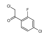 2-氯-1-(4-氯-2-氟苯基)乙酮结构式