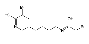 2-bromo-N-[6-(2-bromopropanoylamino)hexyl]propanamide Structure