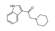 1-(1H-indol-3-yl)-2-piperidin-1-ylethanone结构式