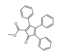 2-(methoxycarbonyl)-3,4,5-triphenylcyclopentadienone Structure