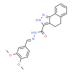 N'-[(E)-(3,4-dimethoxyphenyl)methylidene]-4,5-dihydro-1H-benzo[g]indazole-3-carbohydrazide picture